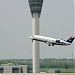 FAA Air Traffic Control Tower (ATCT) and Terminal Radar Approach Control (TRACON) building in Indianapolis, Indiana city