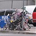 Pile of Bikes Sculpture in Portland, Oregon city