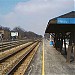 Edgebrook Metra Station in Chicago, Illinois city