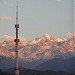 Alma-Ata TV tower in Almaty city