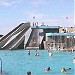 Заброшенный открытый и крытый  плавательный бассейн в городе Паланга