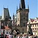 Tower at the Lesser Town (Mala Strana) end of Charles' Bridge ( Karluv Most) in Prague city