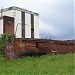 Rusty old barge in Glasgow city