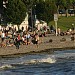 English Bay Beach bathhouse in Vancouver city