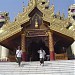 Shwedagon Pagoda Conical Stupa in Yangon city