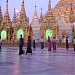 Shwedagon Pagoda Conical Stupa in Yangon city