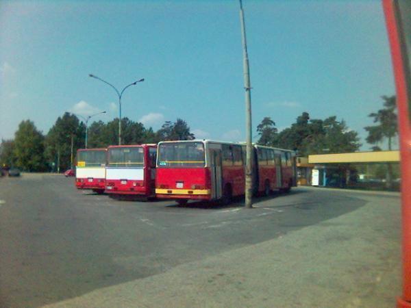Końcowy przystanek autobusowy trasy DG Huta Katowice Katowice