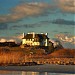 High Tide in Newport, Rhode Island city
