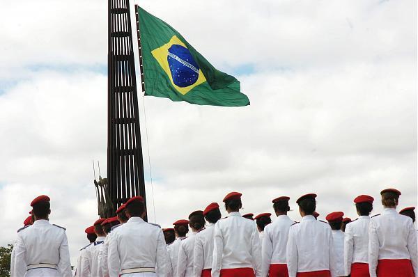 Brasil, País, Pavilhão, Nação, Símbolo, Corte, Mastro, Cores