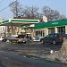 (former) BP gas station and auto service in Minneapolis, Minnesota city