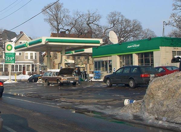 (former) BP gas station and auto service Minneapolis Minnesota