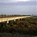Alviso Slough railroad bridge in San Jose, California city