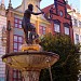 Neptune fountain in Gdańsk city