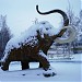 Памятник мамонту в городе Якутск