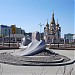 Памятник русским первопроходцам в городе Якутск