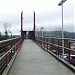 Bridge over the railroad in Port Moody city