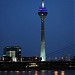 Rhine Tower in Düsseldorf city