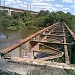 Antiga ponte ferroviária da Companhia Ytuana de Estradas de Ferro sobre o Rio Tietê na Salto city