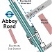 Abbey Road DLR station in London city