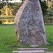 Hochwassergedenkstein in Stadt Aken (Elbe)