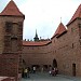 Old Town city wall in Warsaw city