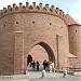 Old Town city wall in Warsaw city