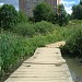 Пешеходный мост через болото на Красном овраге в городе Москва