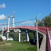 Пешеходный мост через Москва-реку в городе Воскресенск