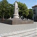 Monument to Martynas Mažvydas in Klaipėda city