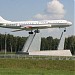 Tupolev Tu-104B aircraft on display in Moscow city