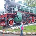 На этом месте стоял на постаменте паровоз Cy215-15 (214-10) в городе Москва