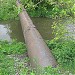 Труба ливневой канализации над рекой Яузой в городе Москва