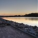 New embankment of Moskva River in Kolomenskoye in Moscow city