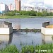 Плотина на реке  Яузе в городе Мытищи