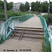 Пешеходный мост через заболоченную долину р. Яузы в городе Мытищи