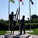 Firehall No. 6 and Firefighter's Memorial in Saskatoon city