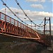 Automobile bridge over Vorkuta river in Vorkuta city