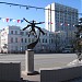 Скульптура «Бегущий человек» (Памятник марафонцу) в городе Омск