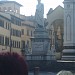 Santa Croce Square in Florence city