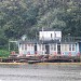 Остатки заброшенной станции МЧС на Химкинском водохранилище в городе Москва
