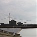 Бронекатер № 214 на постаменте в городе Приморско-Ахтарск