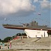 Бронекатер № 214 на постаменте в городе Приморско-Ахтарск