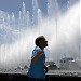 Fanfare Fountains in Los Angeles, California city