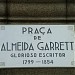 Praça de Almeida Garrett na Porto city