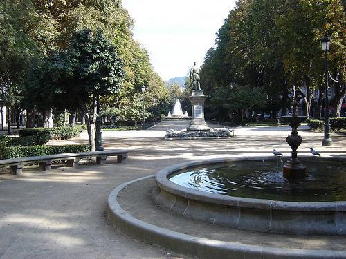 Plaza De Compostela And The Alameda Gardens Vigo