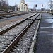 Skrunda railway station in Skrunda city
