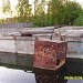 Фундамент недостроенных очистных сооружений в городе Гатчина