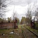 Здесь были установлены ворота подъездного пути в городе Москва