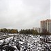 Зарастающее поле в городе Москва