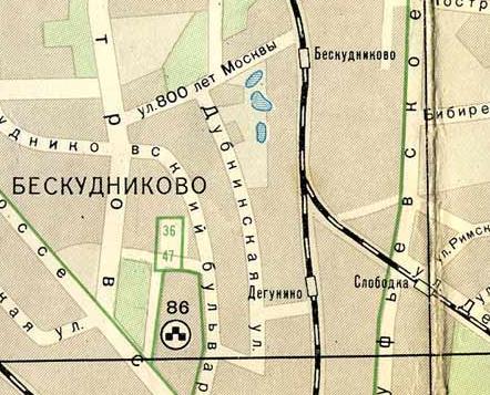 Бескудниково на карте москвы